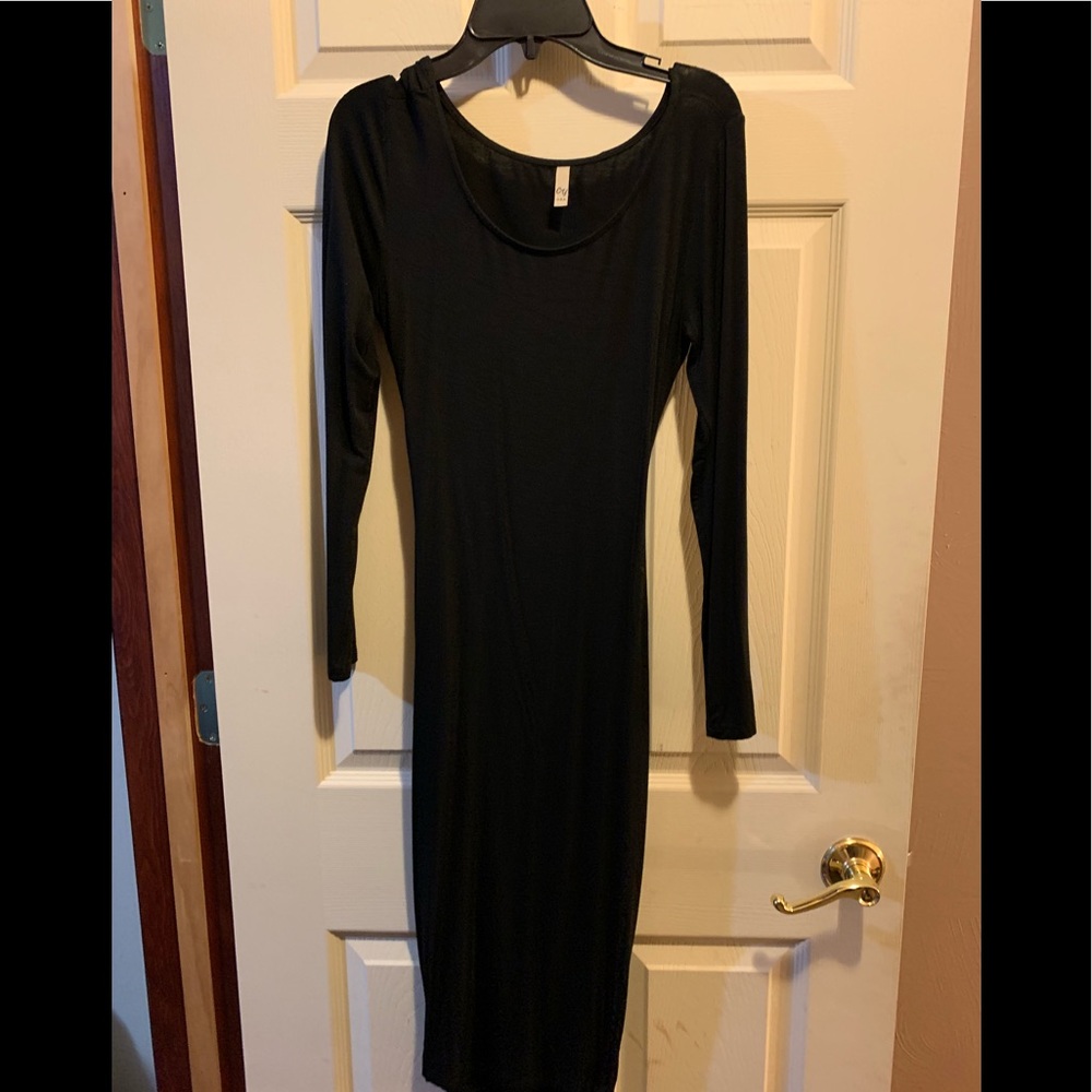 Long black dress from Glam Envy